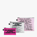 GUERRILLA GIRLS RECYCLED ZIP POCKET SET
