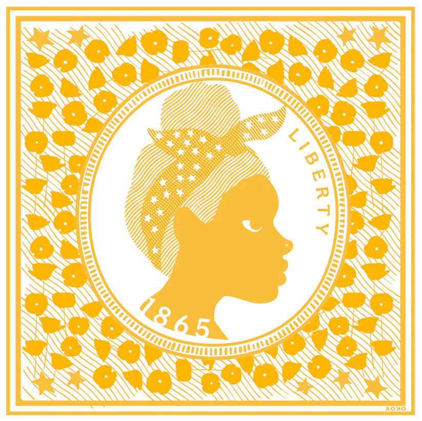 LIBERTY COIN (JUNETEENTH) BANDANA