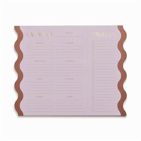 MEAL PLANNER NOTEPAD WITH MAGNET