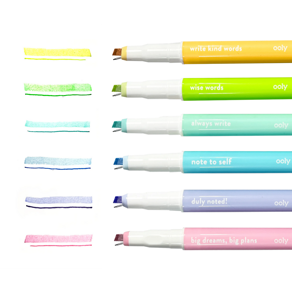 NOTED!: 2-IN-1 MICRO FINE TIP PEN + HIGHLIGHTER