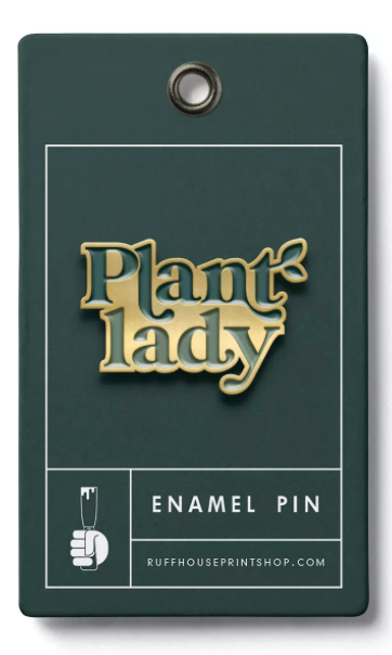 PLANT LADY ENAMEL PIN