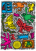 POP SHOP TOKYO BY KEITH HARING STICKER SHEET