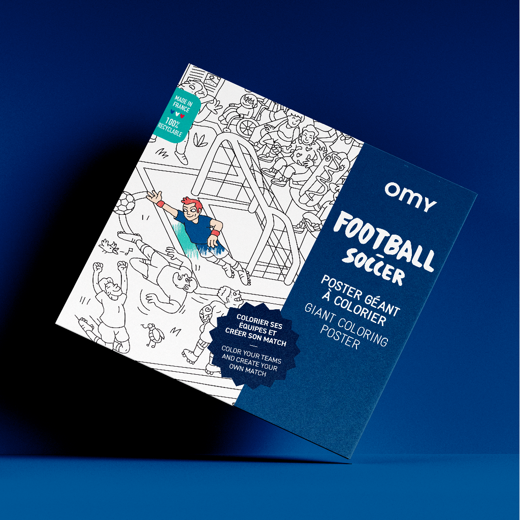 GIANT COLORING POSTER- FOOTBALL