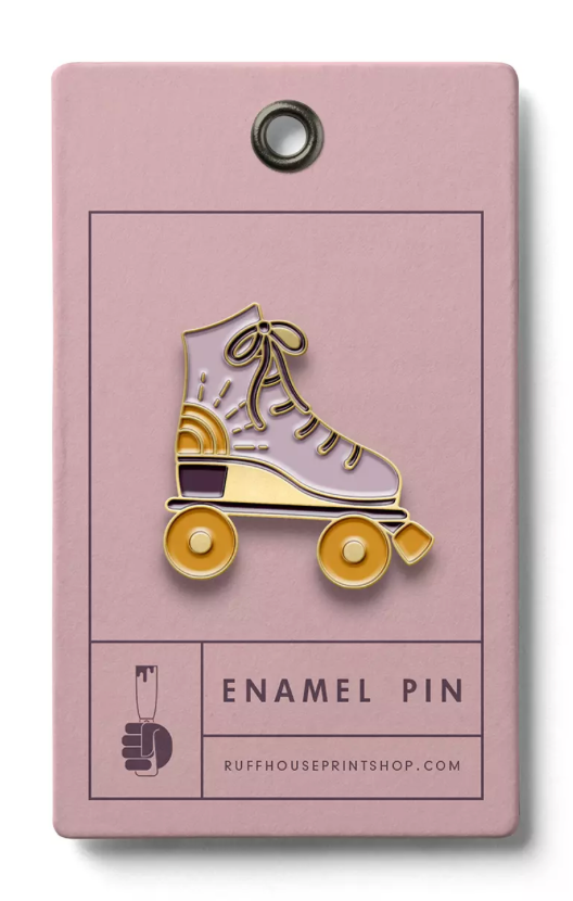 ROLLER SKATE ENAMEL PIN