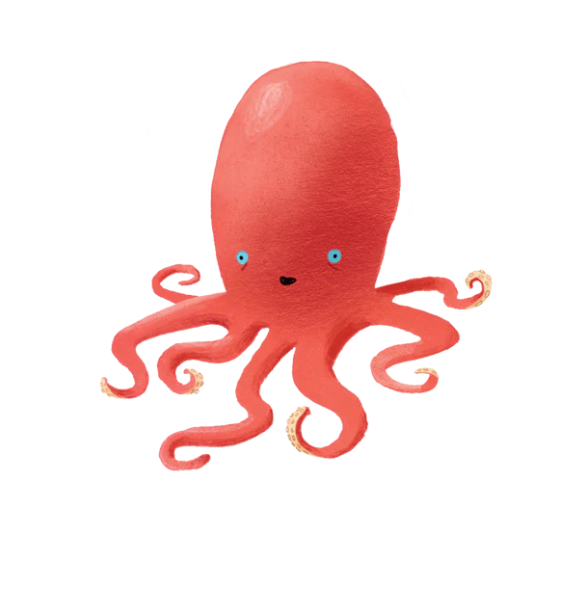 RUBY OCTOPUS TATTOO PAIR