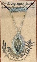 RUTILATED QUARTZ & BRACHIOPOD