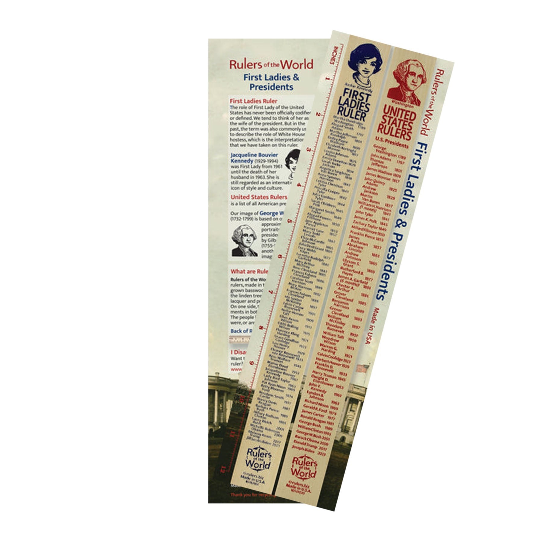 FIRST LADIES AND PRESIDENTS RULER