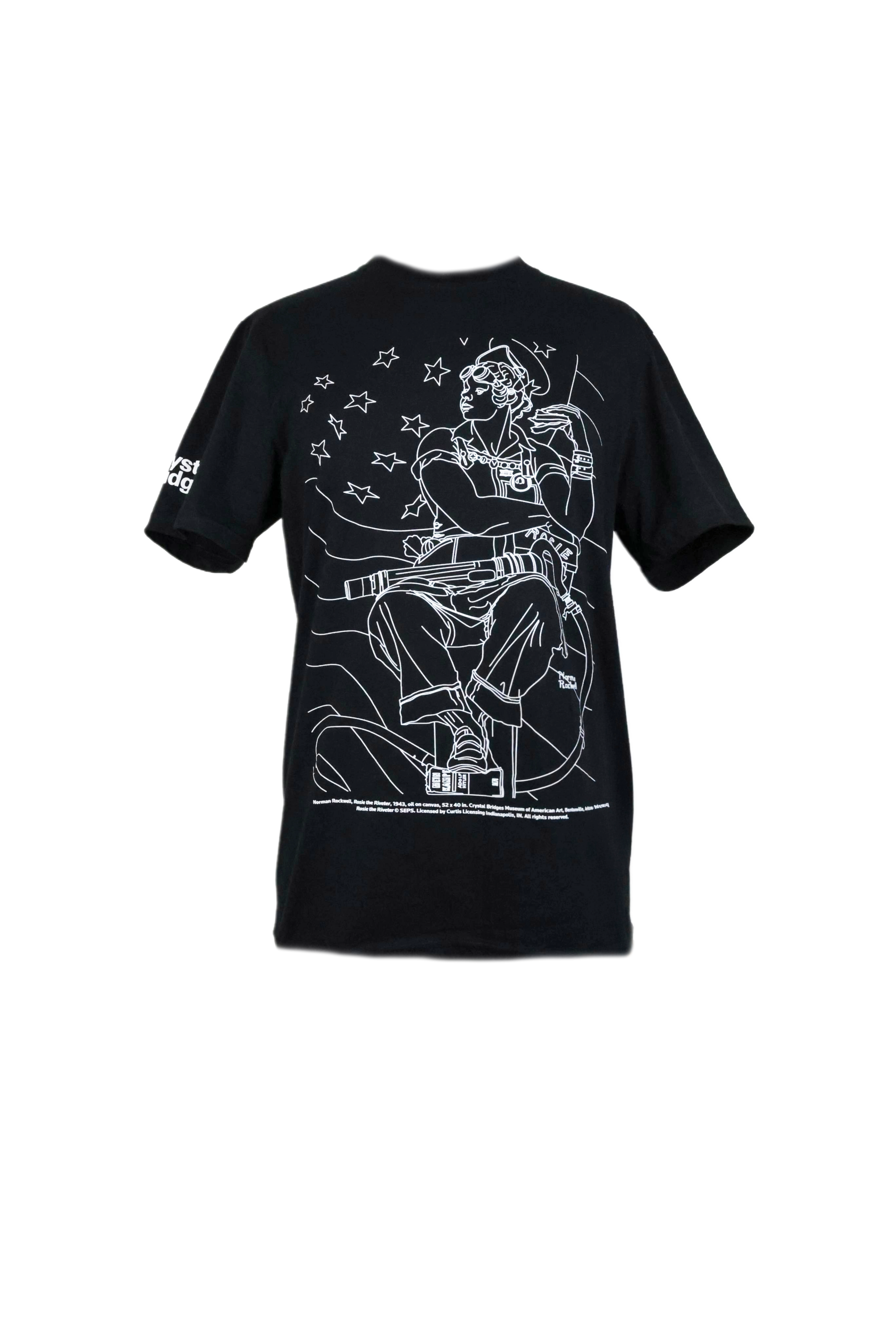 ROSIE THE RIVETER LINE DRAWING T-SHIRT
