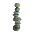 POHACU STACKED 13 STONE GLASS SCULPTURE