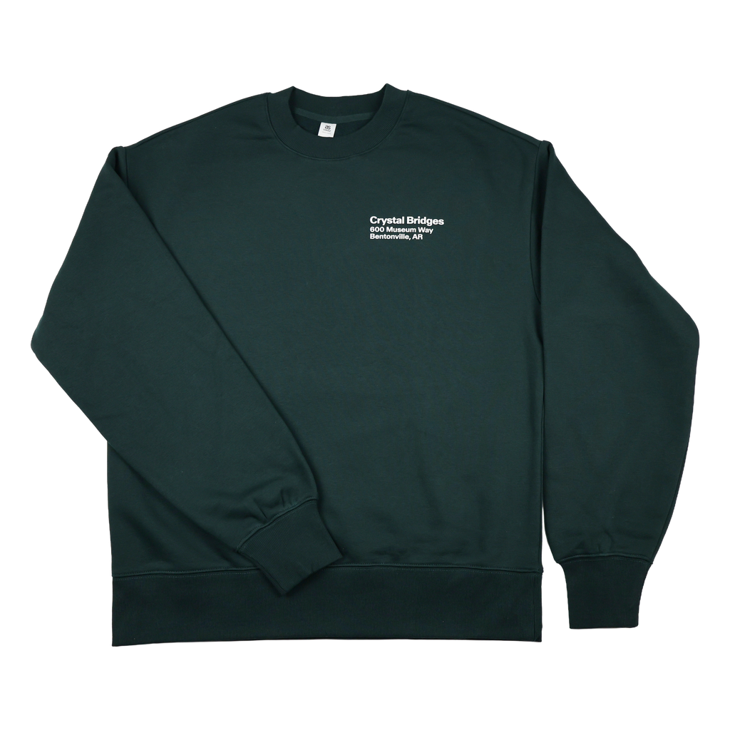 CRYSTAL BRIDGES ADDRESS + LOGO SWEATSHIRT