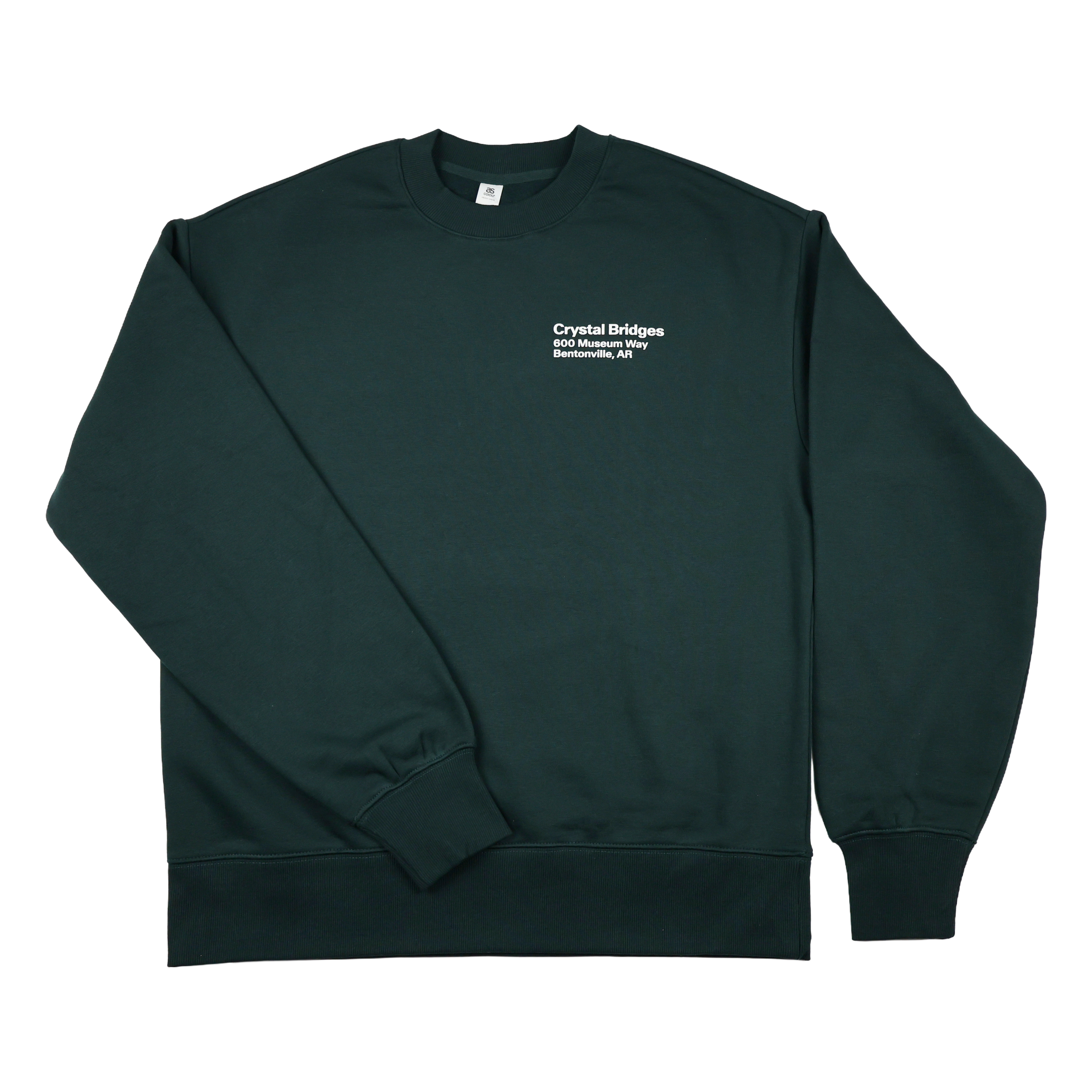CRYSTAL BRIDGES ADDRESS + LOGO SWEATSHIRT