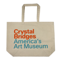 CRYSTAL BRIDGES LOGO CANVAS TOTE