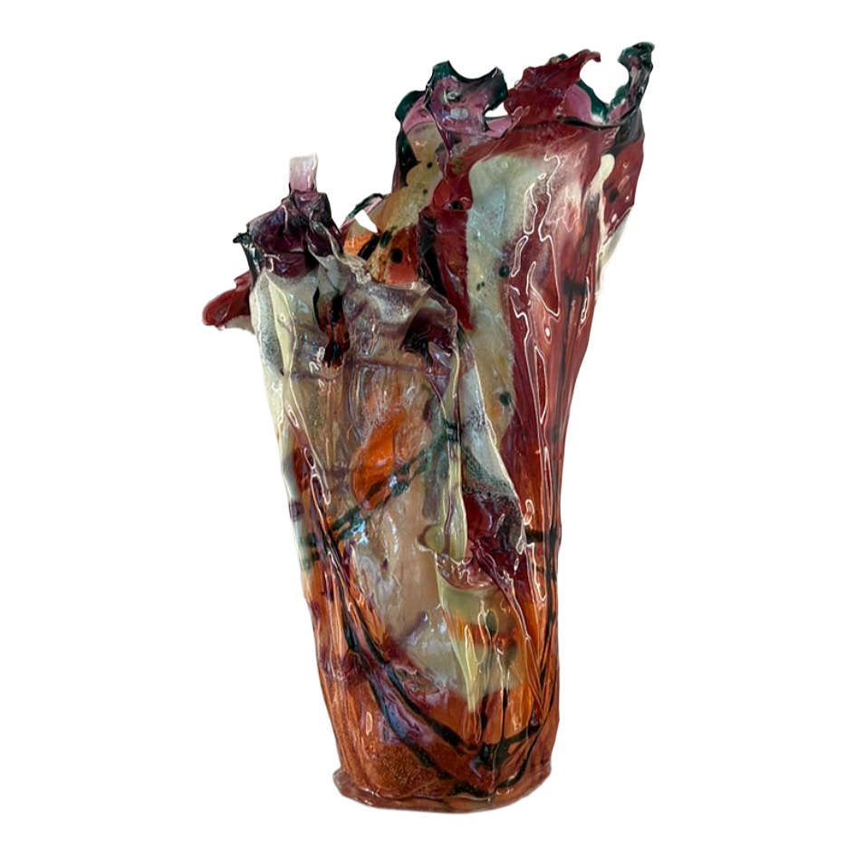 PLAID BIOMATERIAL VASE