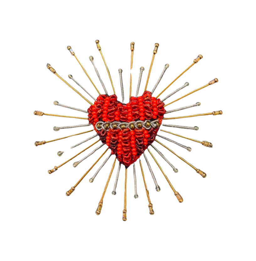 SACRED HEART BROOCH PIN