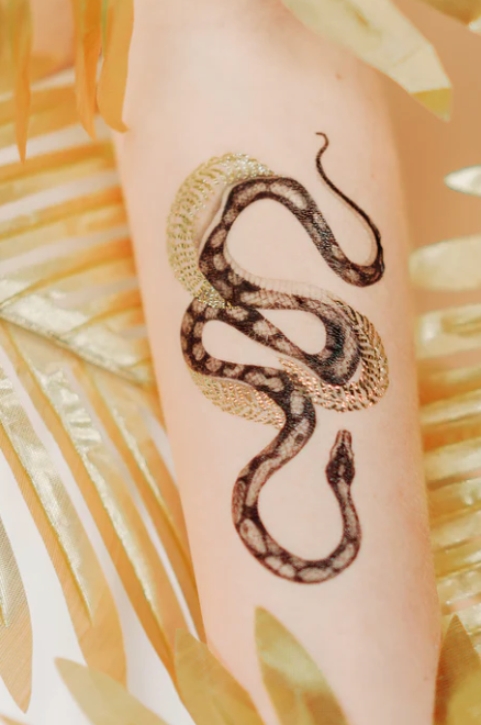 SHIMMERING SERPENT TATTOO PAIR