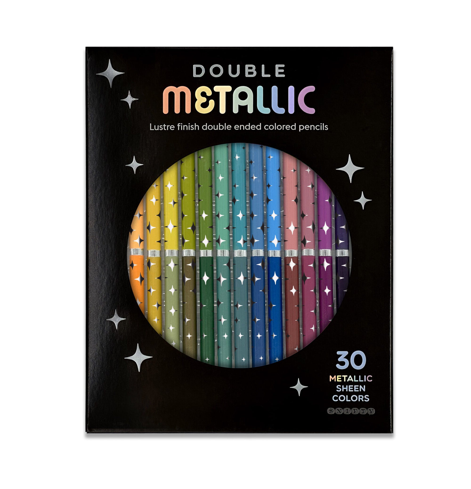 DOUBLE METALLIC COLORED PENCIL SET