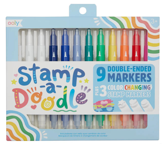 STAMP-A-DOODLE DOUBLE-ENDED MARKERS