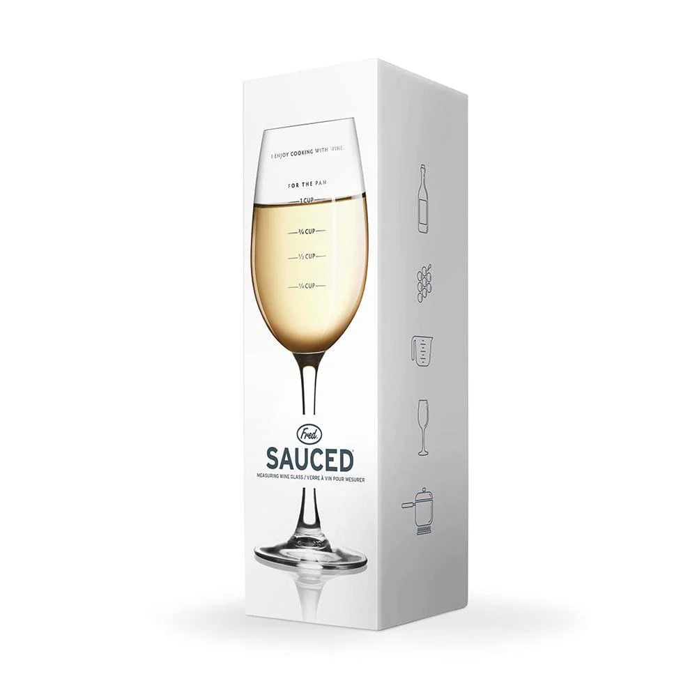 SAUCED MEASURING WINE GLASS