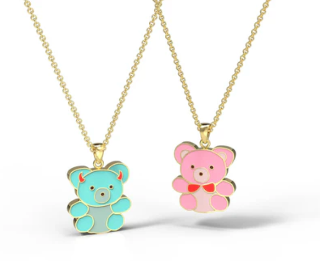 2-SIDED PENDANT - TEDDIES