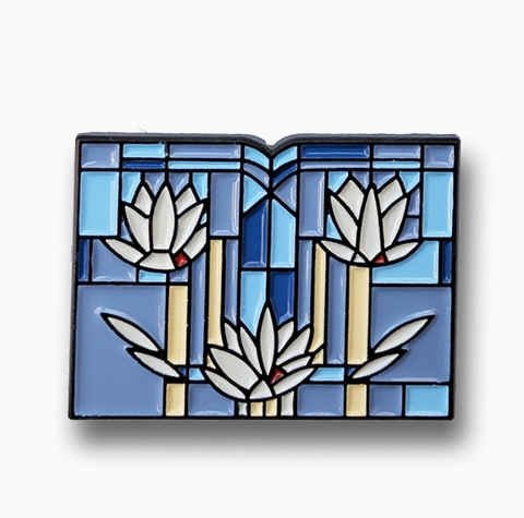 FRANK LLOYD WRIGHT WATERLILIES PIN