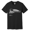 CRYSTAL BRIDGES BUILDING TEE- BLACK