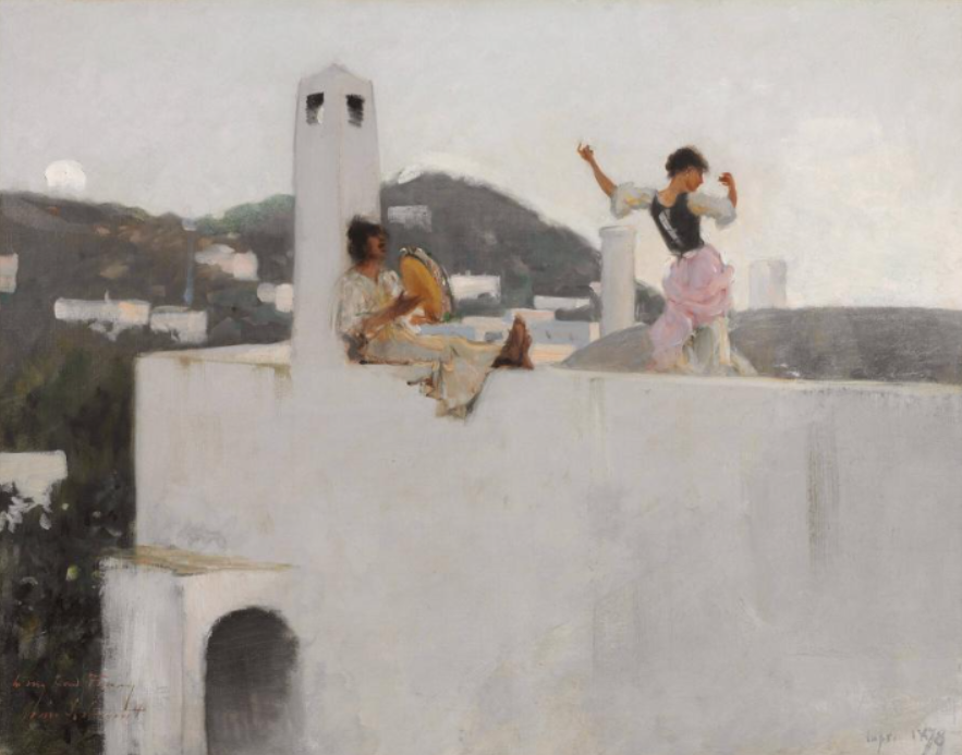 CAPRI GIRL ON A ROOFTOP PRINT (11X14 PRINT)