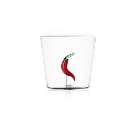 CHILI PEPPER GLASS TUMBLER