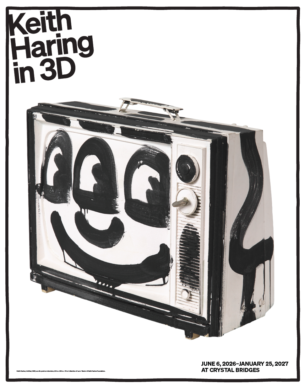 KEITH HARING IN 3-D EXHIBITION POSTER