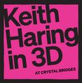 KEITH HARING IN 3D EXHIBITION STICKER