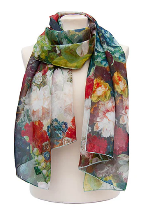 FOX & CHAVE SILK HABOTAI SCARF - LARGE
