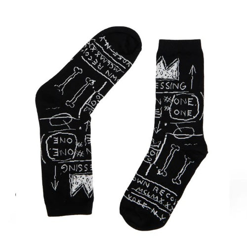 BASQUIAT BEAT POP SET OF 2 BOXED SOCKS