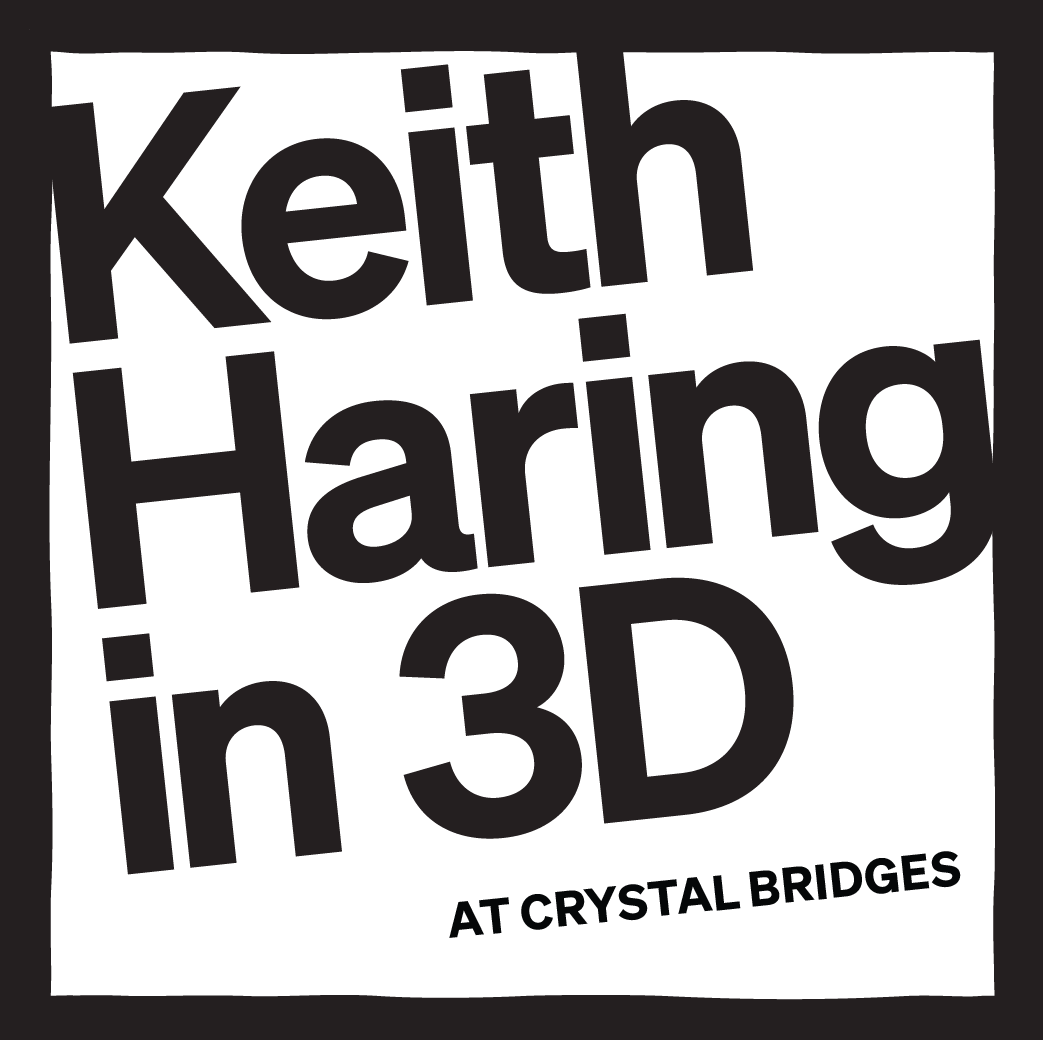 KEITH HARING IN 3D LOGO PIN