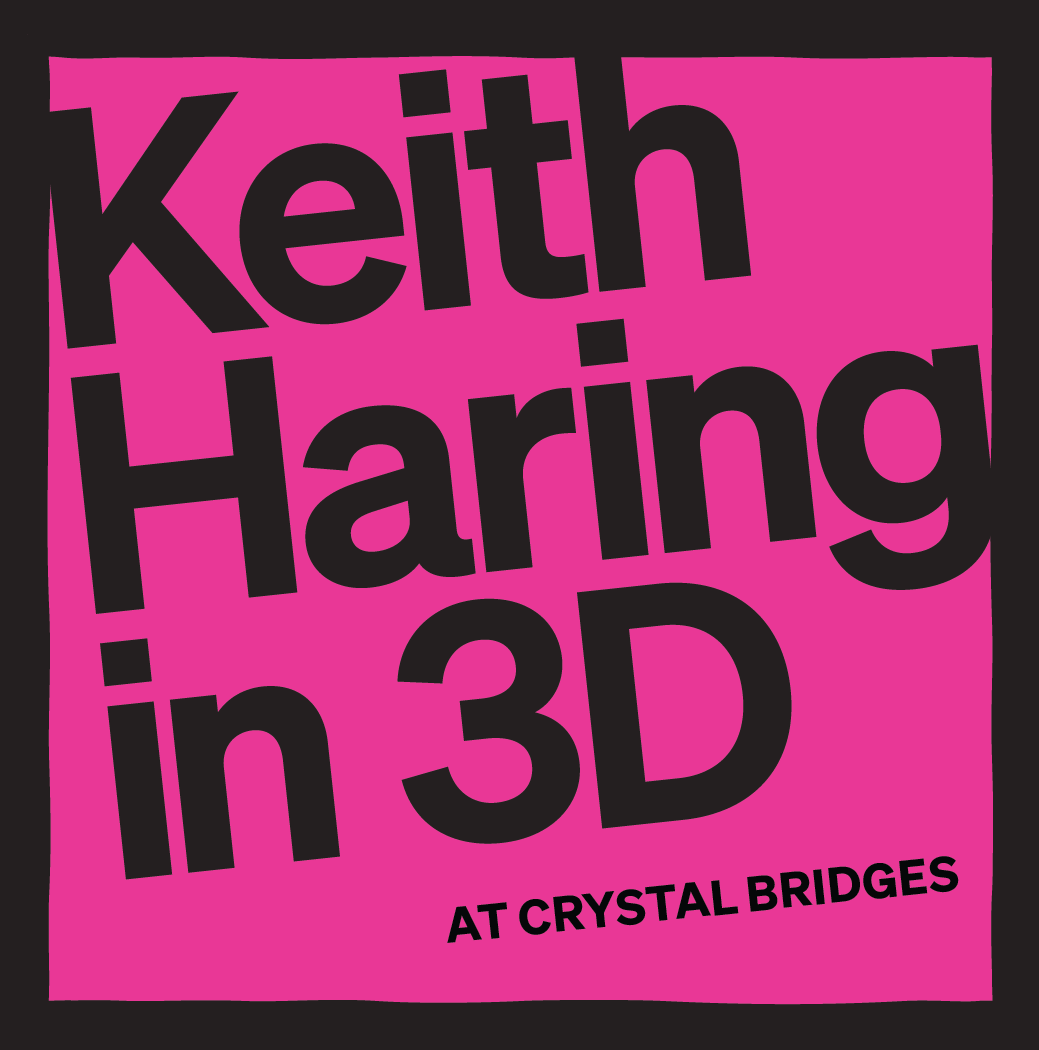 KEITH HARING IN 3D LOGO PIN