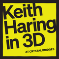 KEITH HARING IN 3D LOGO PIN