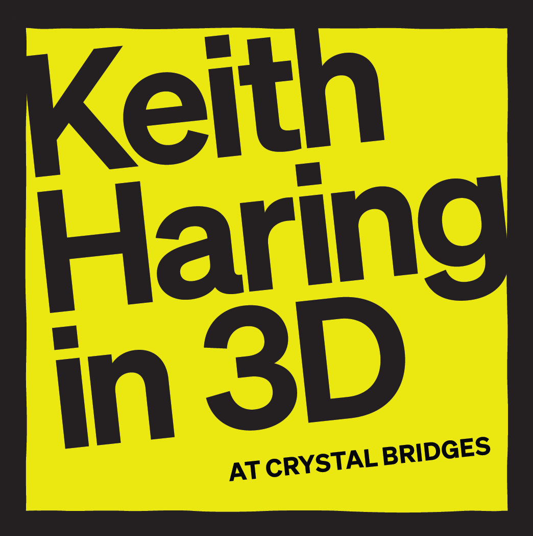 KEITH HARING IN 3D LOGO PIN