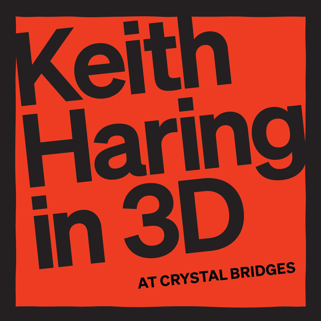 KEITH HARING IN 3D LOGO PIN