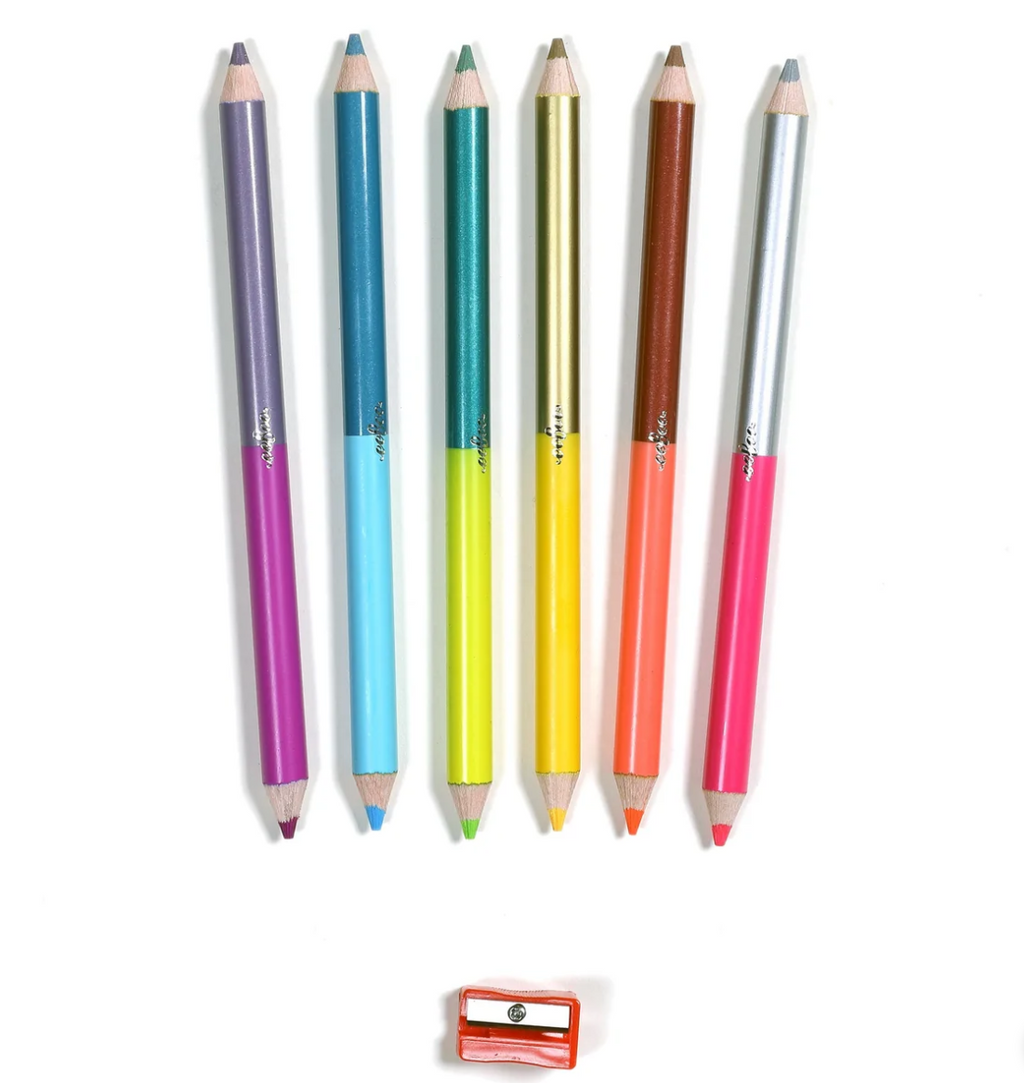 BUTTERFLIES JUMBO DOUBLE-SIDED PENCILS