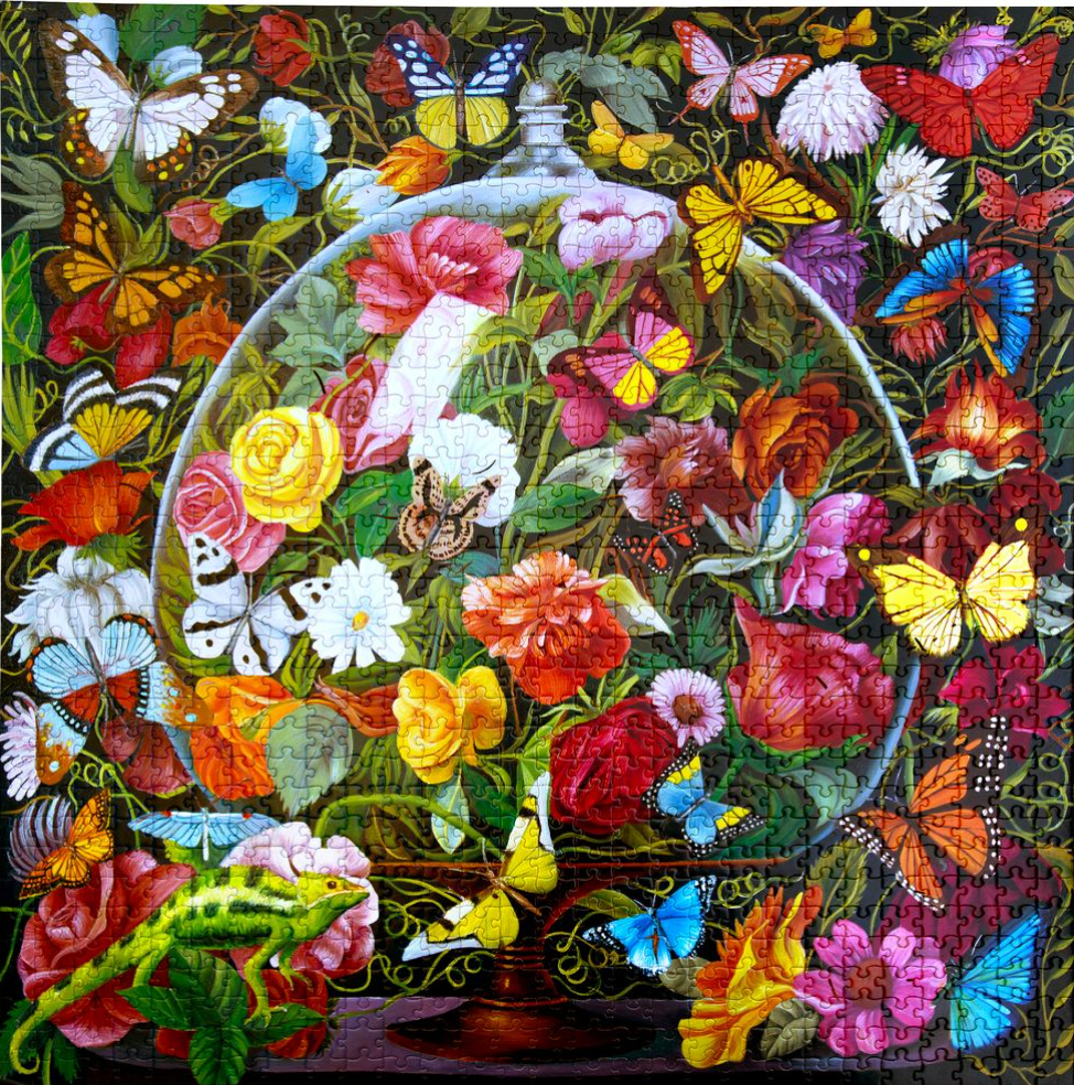 BUTTERFLY STILL LIFE PUZZLE (1000 PIECES)