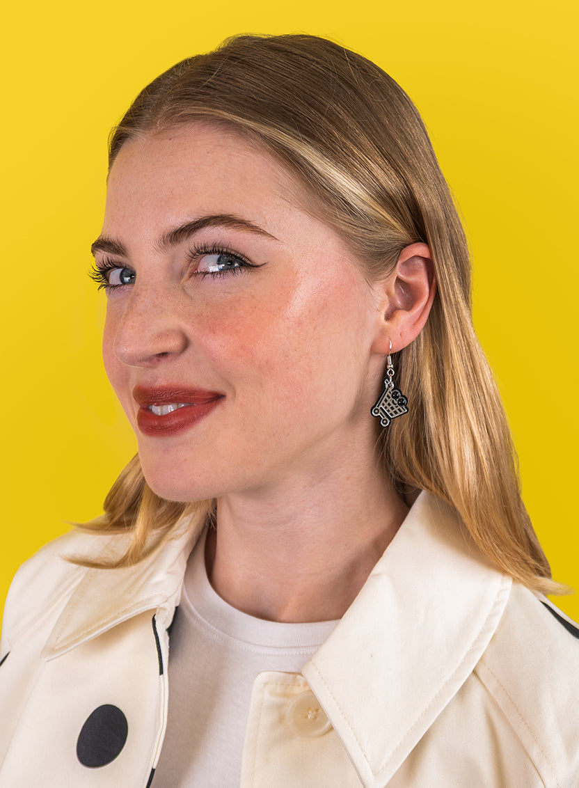 SHOPPING TROLLEY EARRINGS