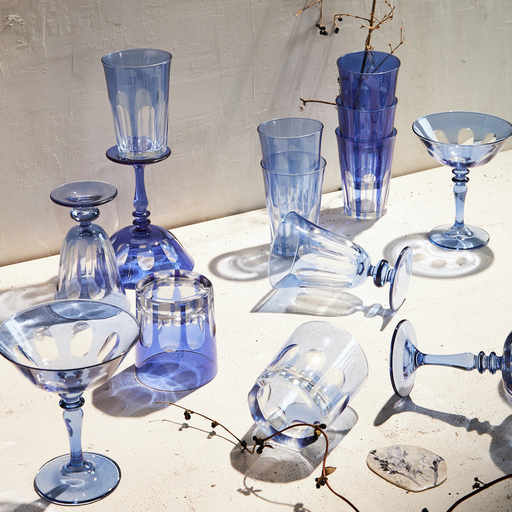 RIALTO GLASS COUPE THISTLE