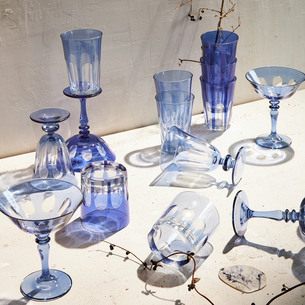 RIALTO GLASS COUPE THISTLE
