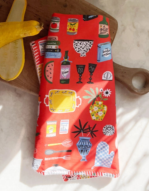 KITCHEN SHELF TEA TOWEL
