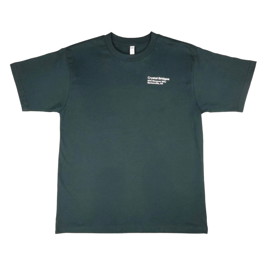CRYSTAL BRIDGES ADDRESS + LOGO YOUTH TEE