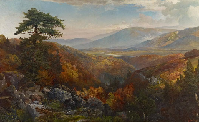 VALLEY OF THE CATAWISSA IN AUTUMN PRINT