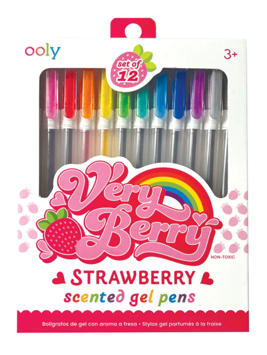 VERY BERRY SCENTED GEL PENS/SET OF 12