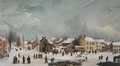 WINTER SCENE IN BROOKLYN NOTECARD