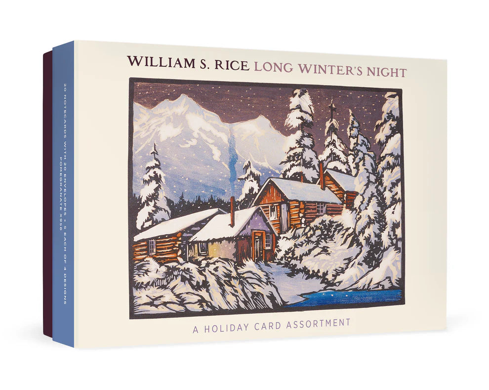WILLIAM S. RICE: LONG WINTER'S NIGHT HOLIDAY BOXED CARDS