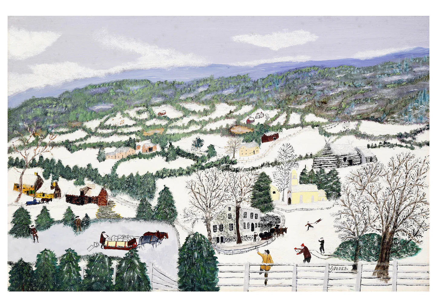 GRANDMA MOSES HOLIDAY BOXED CARDS
