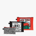 KEITH HARING UNTITLED RECYCLED ZIP POCKET SET