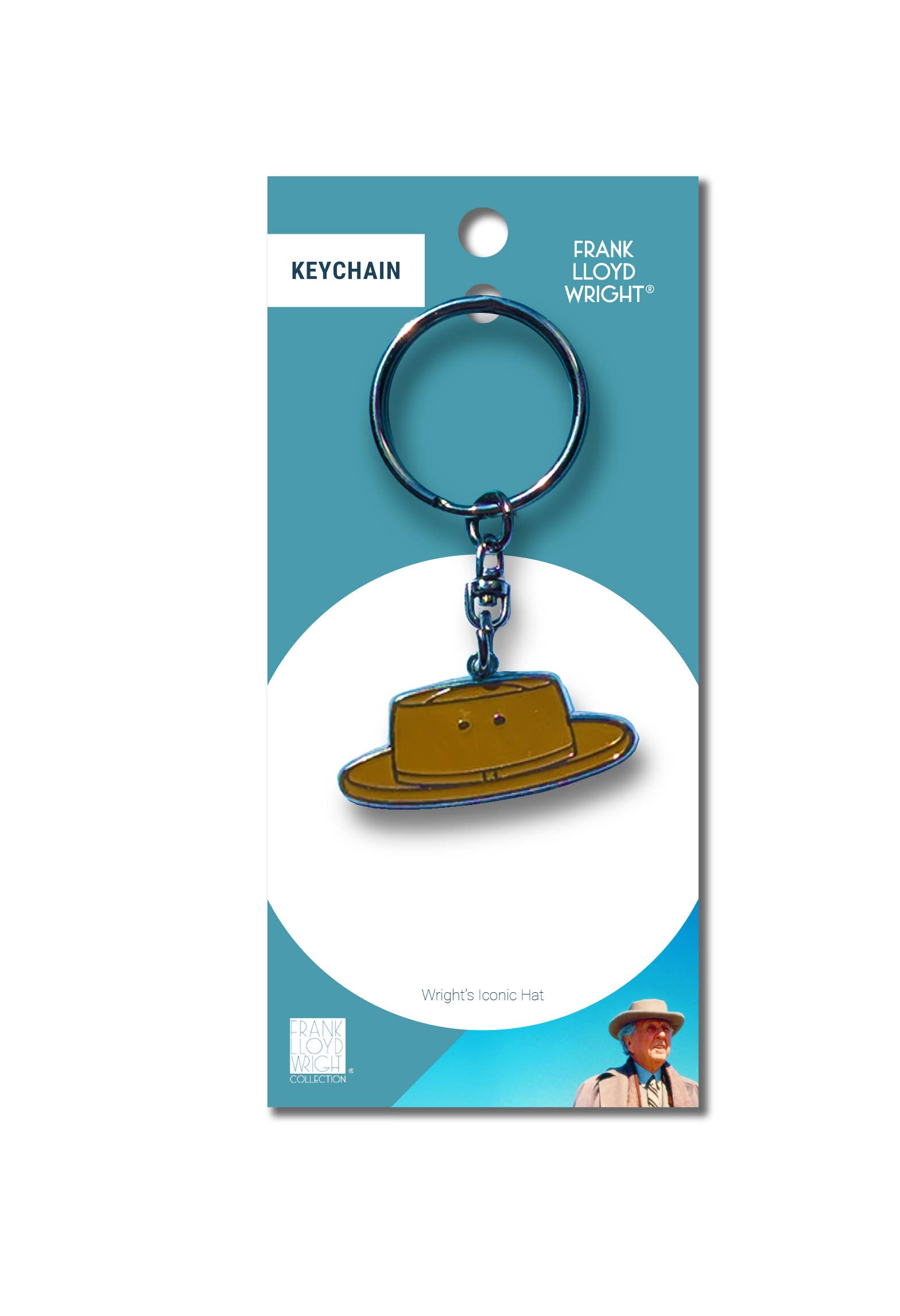 FRANK LLOYD WRIGHT ICONIC HAT KEYCHAIN